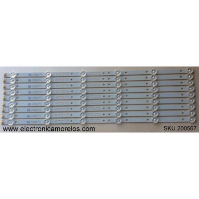 KIT DE LED´S PARA TV (9 PIEZAS) / SCEPTRE / K490WD7 A2 / K490WD714C002 / 4708-K490WD-A2213K01 / 471R1P53 / PANEL K490WD7 / MODELO U500CV-UMK